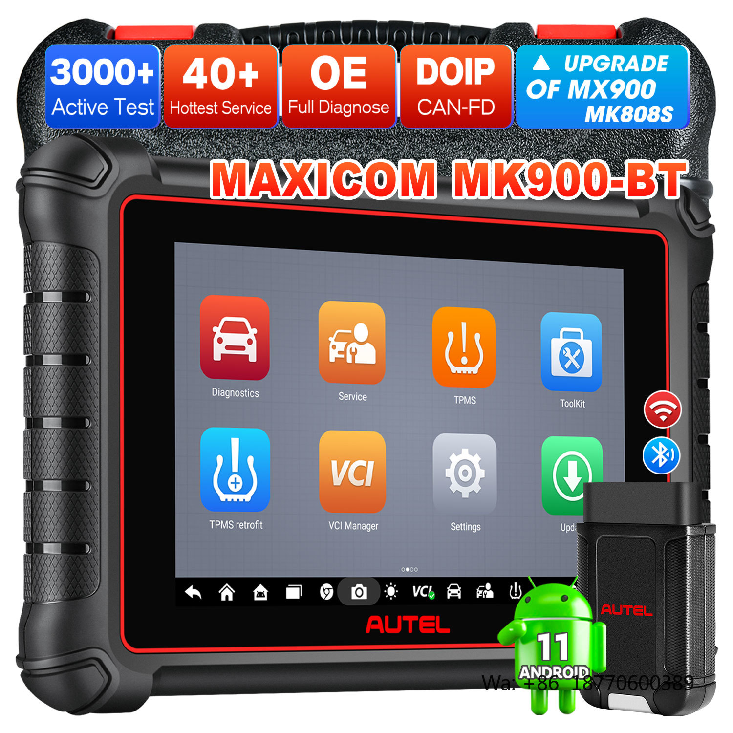 Obd2 Scanner - Strumento Diagnostico Auto Autel MaxiCOM MK900