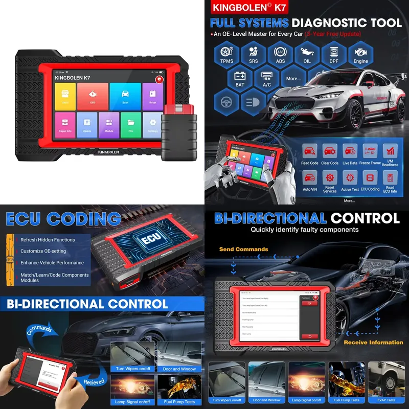 Obd2 Scanner - Kingbolen K7 Scanner Automobilistico, Strumento di