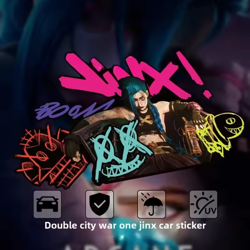 Car Accessories Window - Adesivo Riflettente per Auto Arcane Jinx