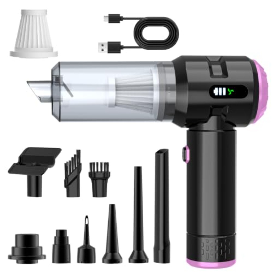 Car Vacuum Cleaner - Aspirapolvere portatile per auto, casa, ufficio,