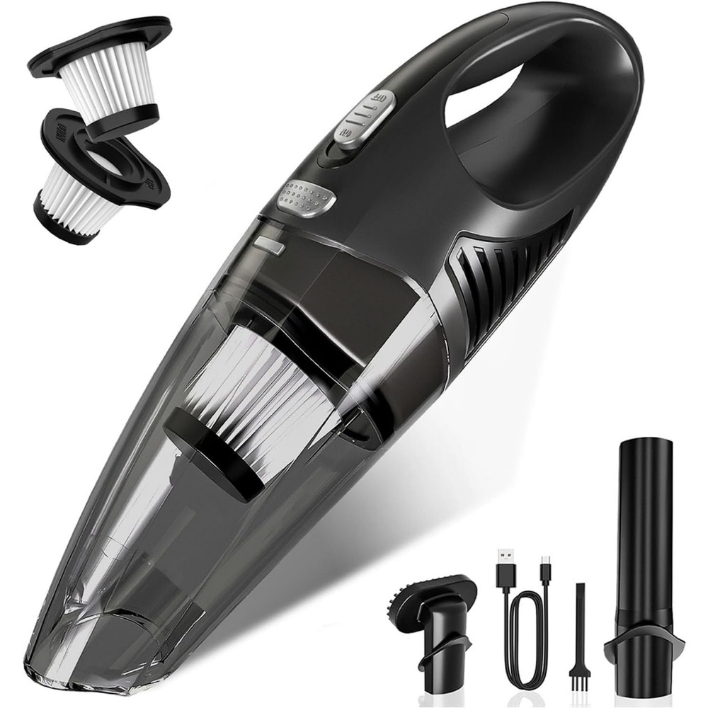 Car Vacuum Cleaner - Aspirapolvere Portatile Senza Fili, Ricaricabile con