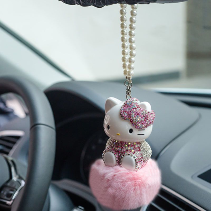 Car Accessories Japan - Decorazione per Auto Hello Kitty, Ciondolo