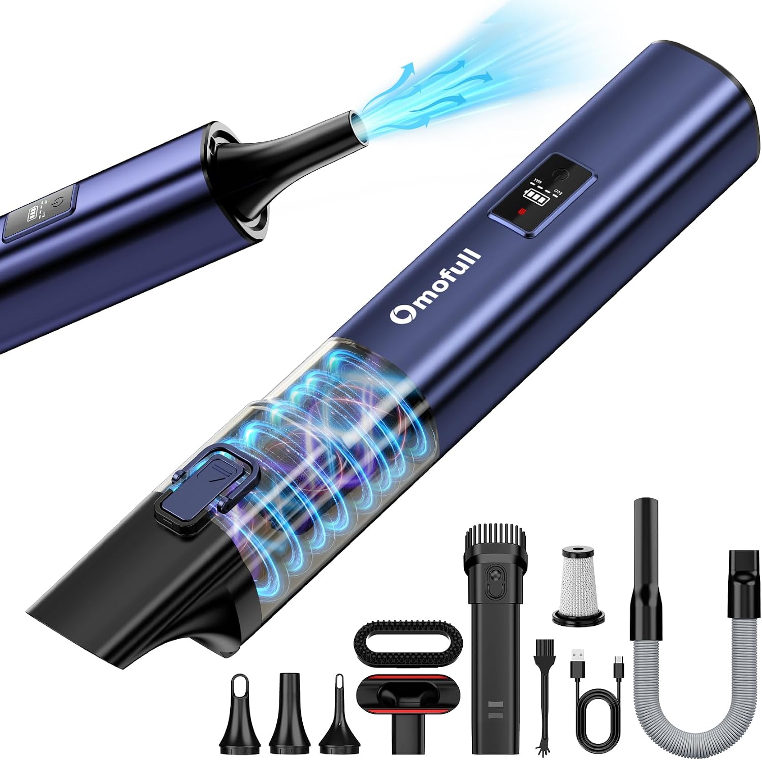 Car Vacuum Cleaner - Aspirapolvere e Soffiatore d'Aria Senza Fili