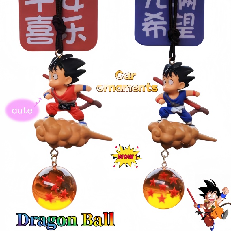 Car Accessories For Interior - Portachiavi Dragon Ball Goku con Auto