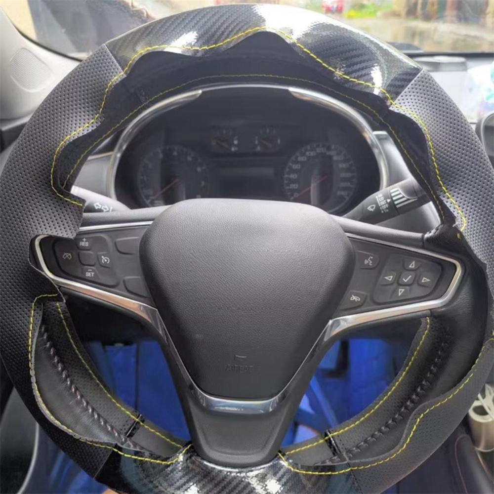 Car Accessories Xl6 - Coprivolante per auto fai-da-te in pelle